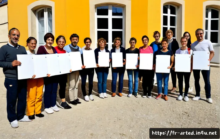 미술교육사와 협업 프로젝트 사례 - Photorealistic collaborative community art education project in a bright French cultural center, an ...